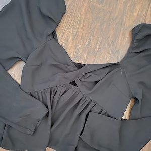 Abercrombie, Black, Long-Sleeve (S)